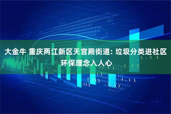 大金牛 重庆两江新区天宫殿街道: 垃圾分类进社区 环保理念入人心