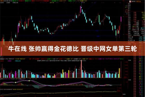 牛在线 张帅赢得金花德比 晋级中网女单第三轮